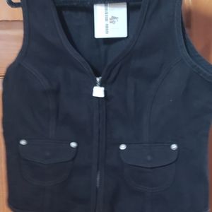 HD Black Denim Vest